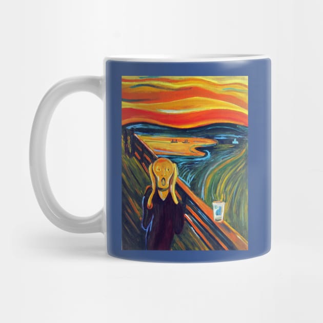 The Scream over an Empty Pint by realartisbetter